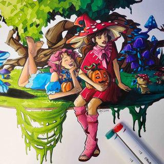 Ohuhu Oahu 320 Colors Dual Tips Alcohol Art Markers, Fine & Chisel (Canada Domestic Shipping)