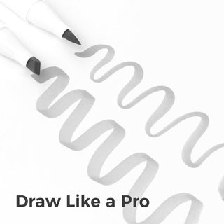 Ohuhu Honolulu 36 Gray Tone Colors Dual Tips Alcohol Art Markers (New Version)