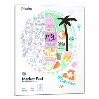 Ohuhu Bleedproof Double-Sided Marker Pad, Glue-Bound (Canada Domestic Shipping)