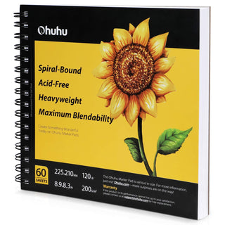 Ohuhu Spiral-Bound Marker Pad for Alcohol Markers (Canada Domestic Shipping)