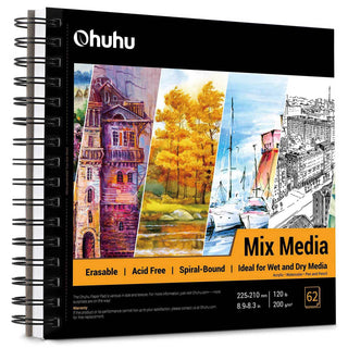 Ohuhu Spiral-Bound Mix Media Pad for Multiple Techniques (Canada Domestic Shipping)