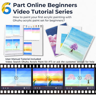 Ohuhu Acrylic Paint Set for Beginners with Tutorial (Canada Domestic Shipping)