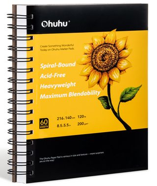 Ohuhu Spiral-Bound Marker Pad for Alcohol Markers