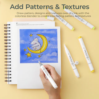 Ohuhu Honolulu Colorless Blender Marker - Pack of 6 (Canada Domestic Shipping)