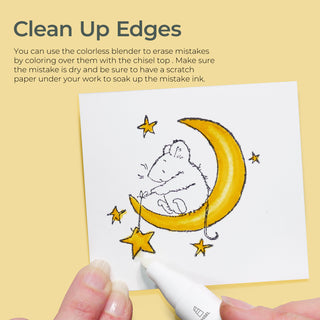 Ohuhu Honolulu Colorless Blender Marker - Pack of 6 (Canada Domestic Shipping)