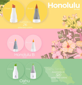 Ohuhu Honolulu 48 Colors Dual Tips Alcohol Art Markers (Canada Domestic Shipping)