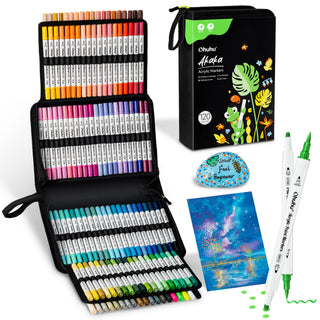 Ohuhu Acrylic Paint Markers Cotton-core 120 Colors - Akaka