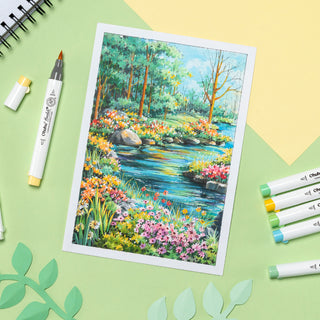 Ohuhu Honolulu² 120 Colors Dual Tips Alcohol Art Markers