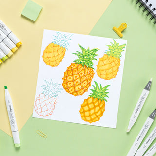 Ohuhu Honolulu 72 Colors Dual Tips Alcohol Art Markers (New Color Codes)
