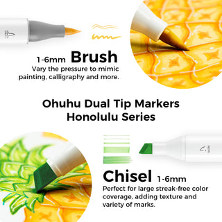 Ohuhu Honolulu 120 Colors Dual Tips Alcohol Art Marker (Canada Domestic Shipping)