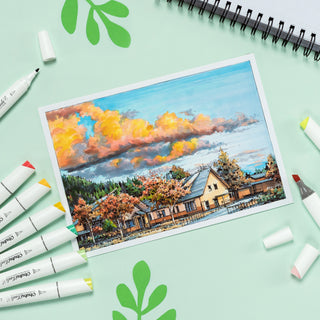 Ohuhu Kaala Four Tones Slim Broad and Fine Dual Tips Alcohol Art Markers (Canada Domestic Shipping)