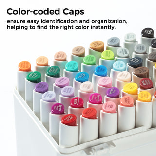Ohuhu Kaala Four Tones Slim Broad and Fine Dual Tips Alcohol Art Markers (Canada Domestic Shipping)
