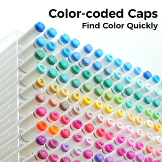 Ohuhu Oahu 200 Colors Dual Tips Alcohol Art Markers, Fine & Chisel (Canada Domestic Shipping)