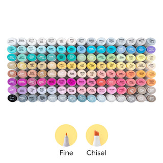 Ohuhu Oahu 120 Colors Dual Tips Alcohol Art Markers, Fine & Chisel (Canada Domestic Shipping)