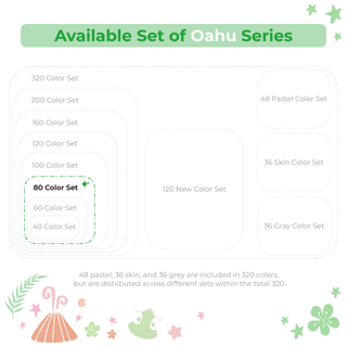 Ohuhu Oahu 80 Colors Dual Tips Alcohol Art Markers, Fine & Chisel