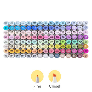 Ohuhu Oahu New 120 Colors Dual Tips Alcohol Art Markers, Fine & Chisel (Canada Domestic Shipping)