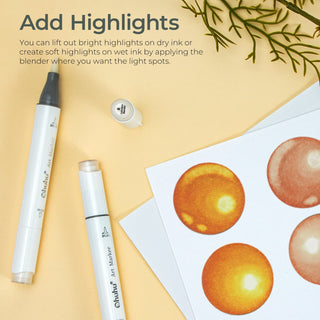 Ohuhu Honolulu Colorless Blender Marker - Pack of 6 (Canada Domestic Shipping)