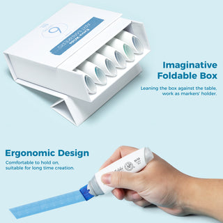 Ohuhu Molokai Four Tones Extra-wide Tip Alcohol Art Markers