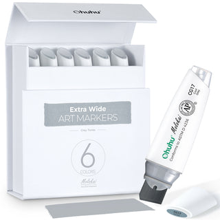 Ohuhu Molokai Four Tones Extra-wide Tip Alcohol Art Markers