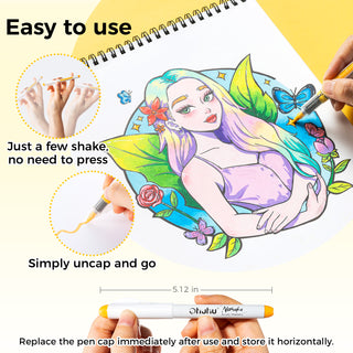 Ohuhu Direct-ink Acrylic Markers 48 Colors - Nahuku