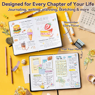 Ohuhu Bleedproof Bullet Dotted Journal Notebook
