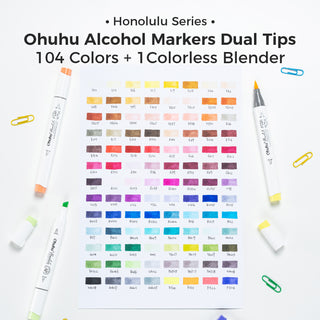 Ohuhu Honolulu Brush Markers - Large Set