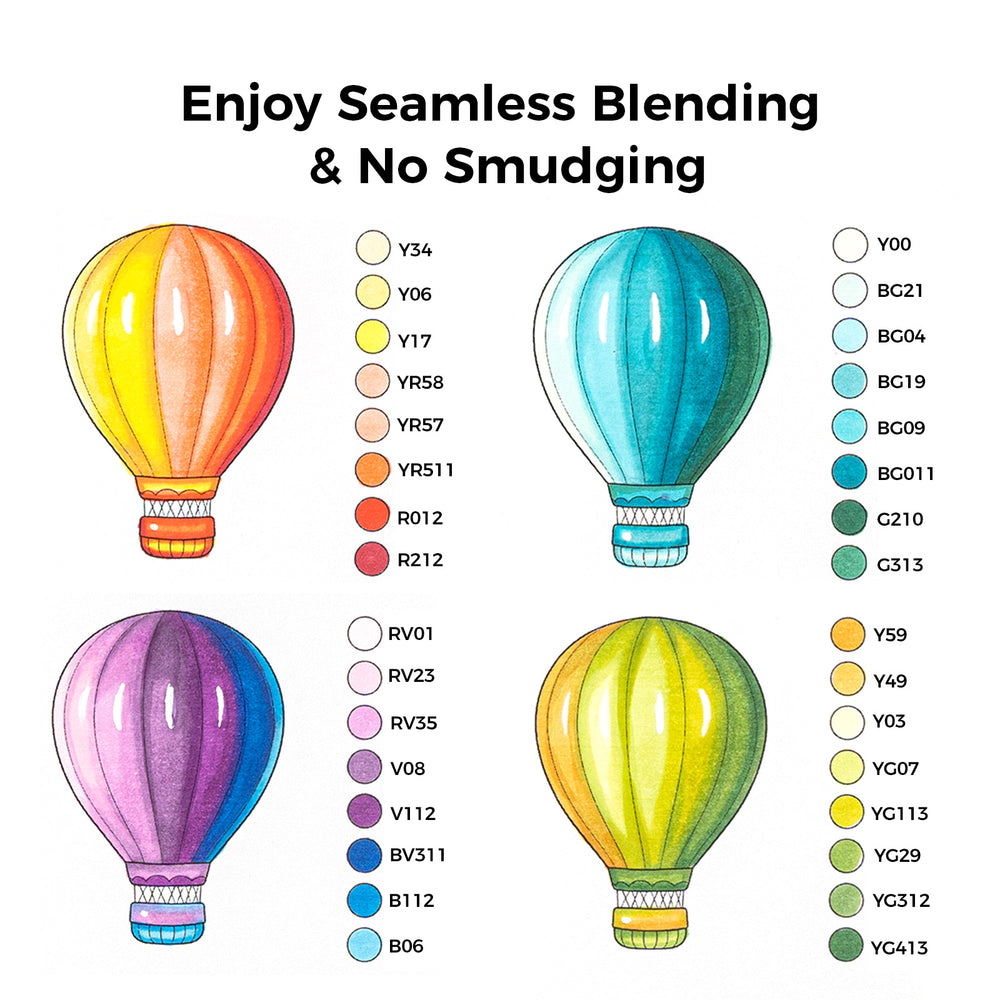 Ohuhu Honolulu Brush Markers - Large Set