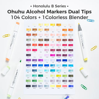 Ohuhu Honolulu Brush Markers - Large Set