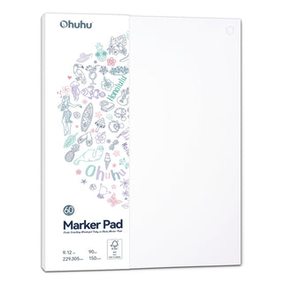 Ohuhu Bleedproof Double-Sided Marker Pad, Glue-Bound (Canada Domestic Shipping)